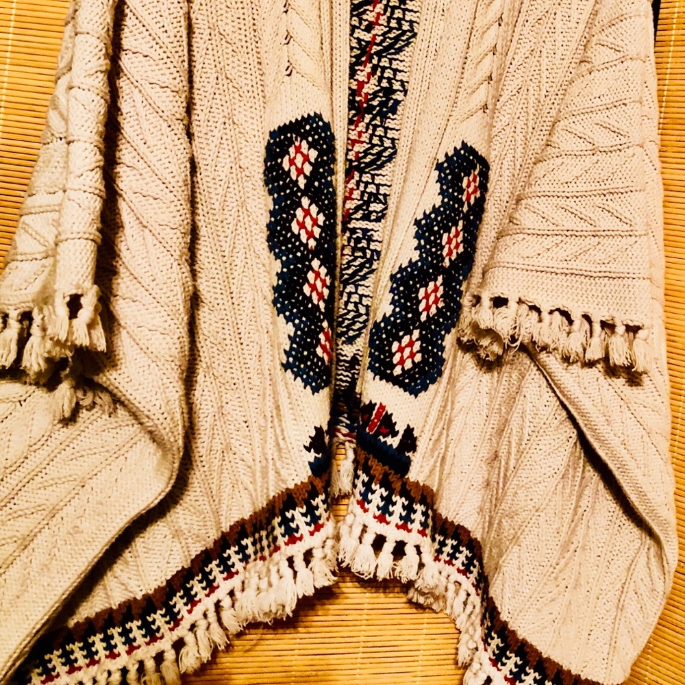 CHASOR HEAVYWEIGHT KNIT Poncho